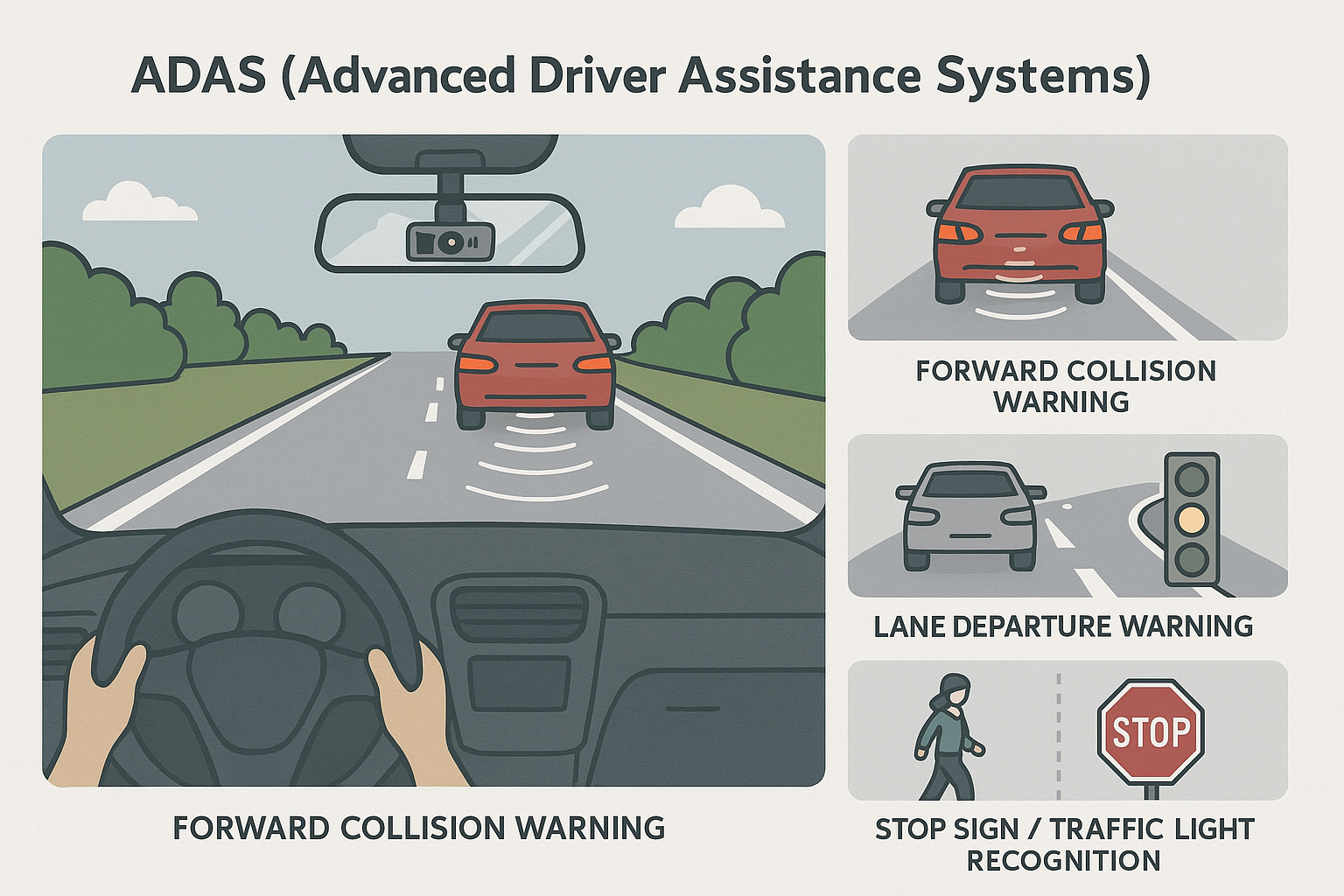 ADAS Technology Illustration