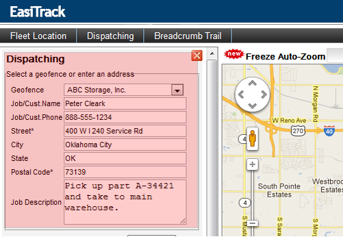 Dispatching Create Job